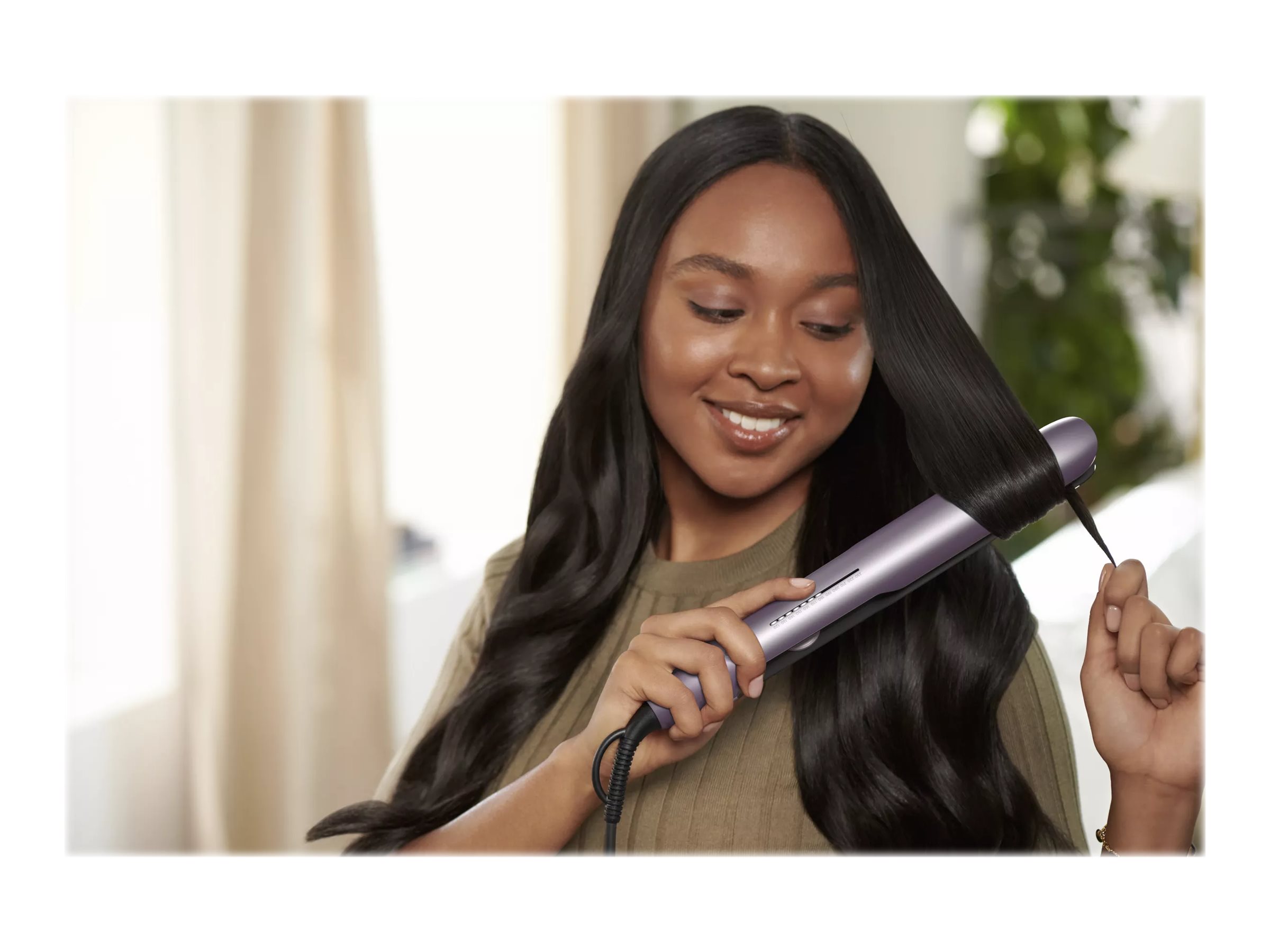 Philips | Hair Straitghtener | BHS530/00 | Warranty 24 month(s) | Ceramic heating system | Ionic function | Display LED | Temperature (max) 230 °C | Number of heating levels 12 | Metallic Pink - Image 8