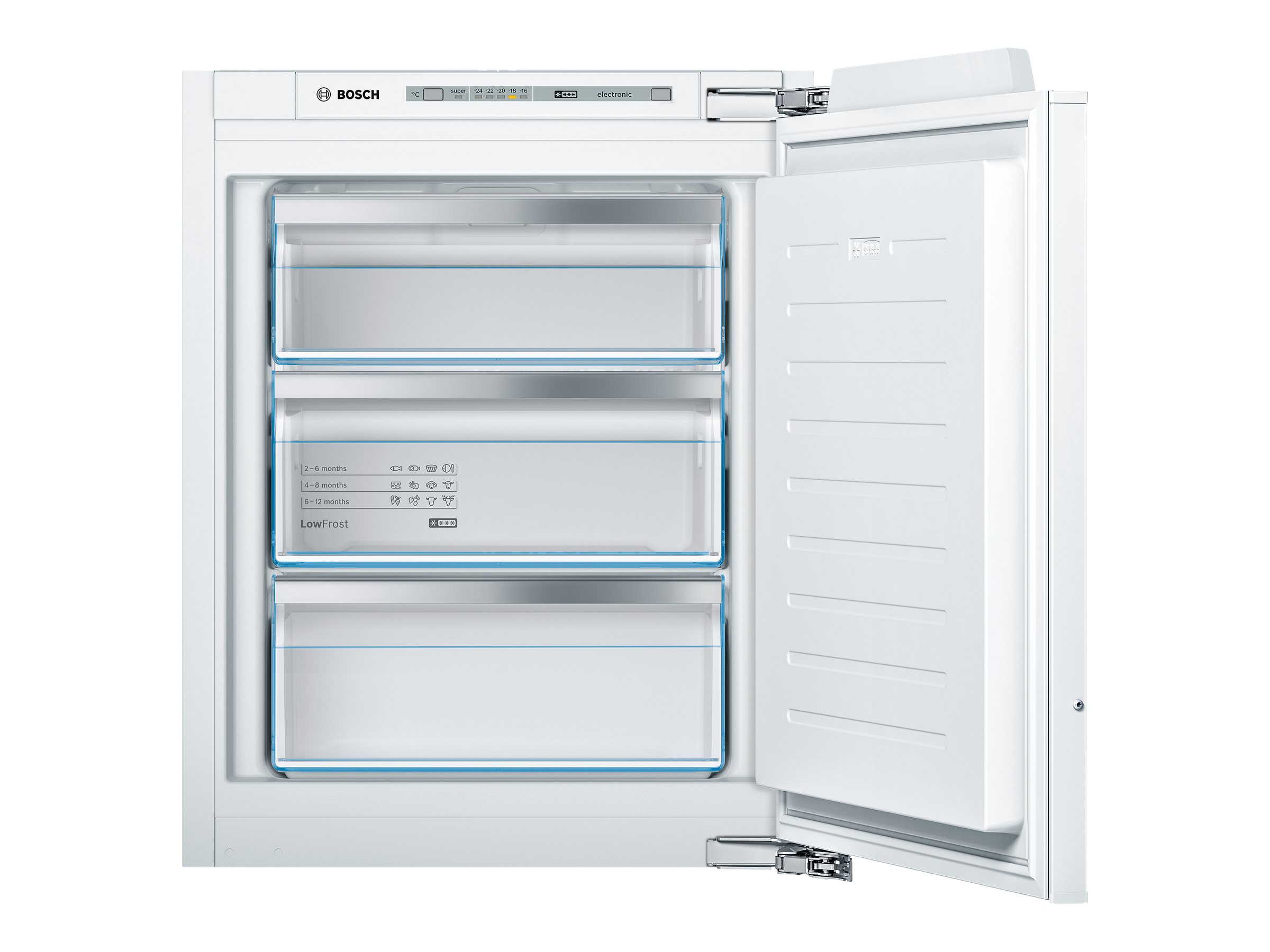 Bosch | Freezer | GIV11AFE0 | Energy efficiency class E | Upright | Built-in | Height 71.2 cm | Total net capacity 72 L | White - Image 2