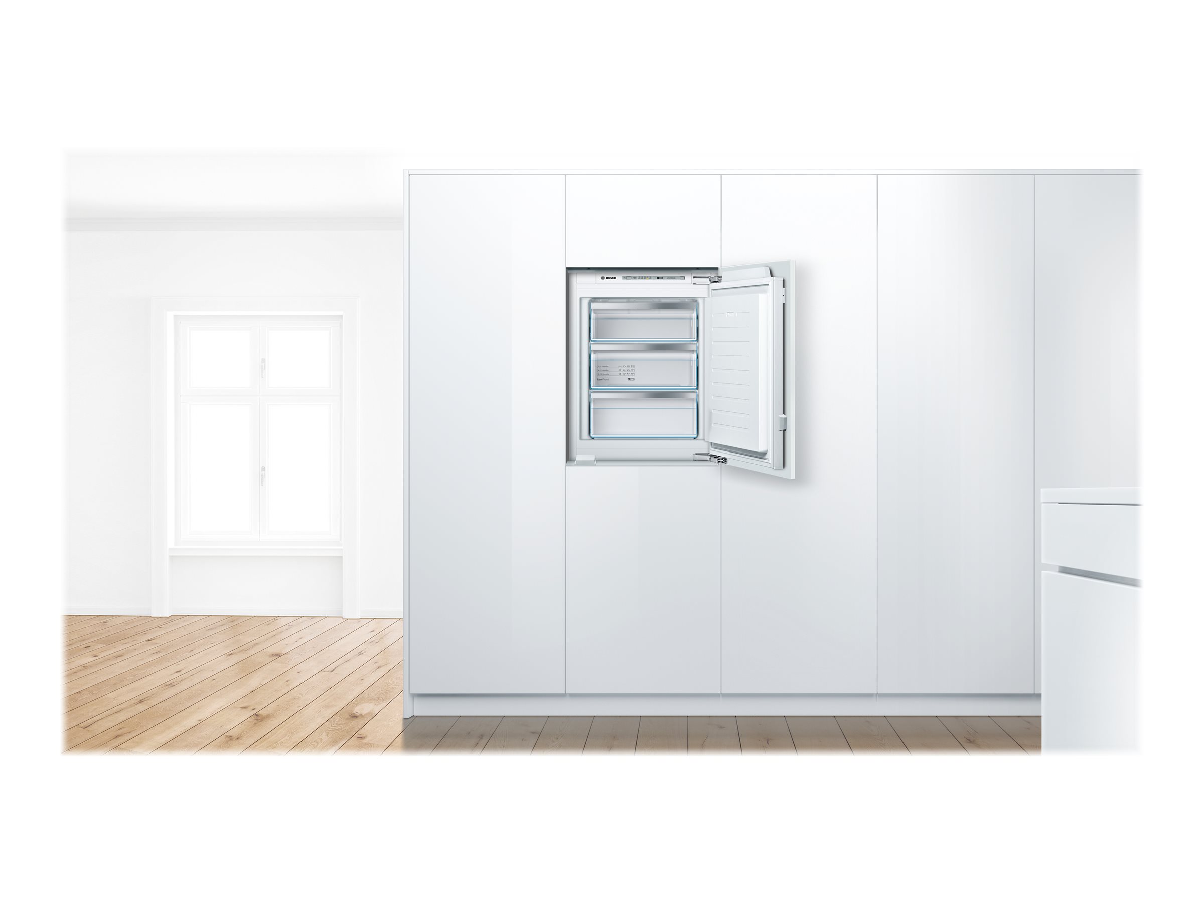 Bosch | Freezer | GIV11AFE0 | Energy efficiency class E | Upright | Built-in | Height 71.2 cm | Total net capacity 72 L | White - Image 8