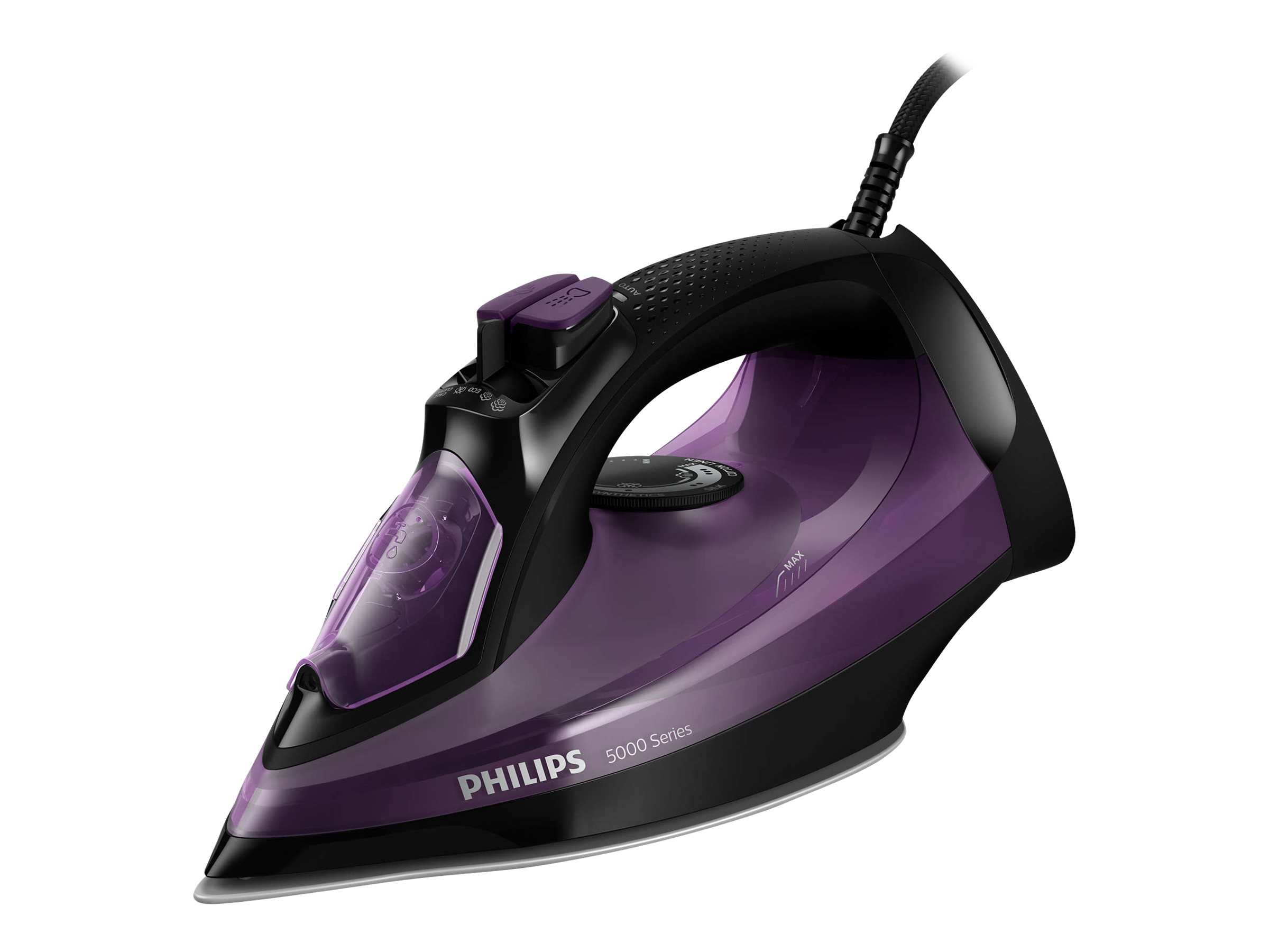 Philips | DST5030/80 | Steam Iron | 2400 W | Water tank capacity 320 ml | Continuous steam 45 g/min | Dark Purple - Image 2