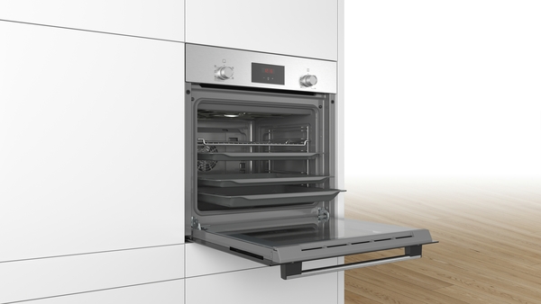 Bosch | Oven | HBF113BR1S | 66 L | Multifunctional | Manual | Electronic | Steam function | Convection | Height 59.5 cm | Width 59.4 cm | Stainless steel - Image 7