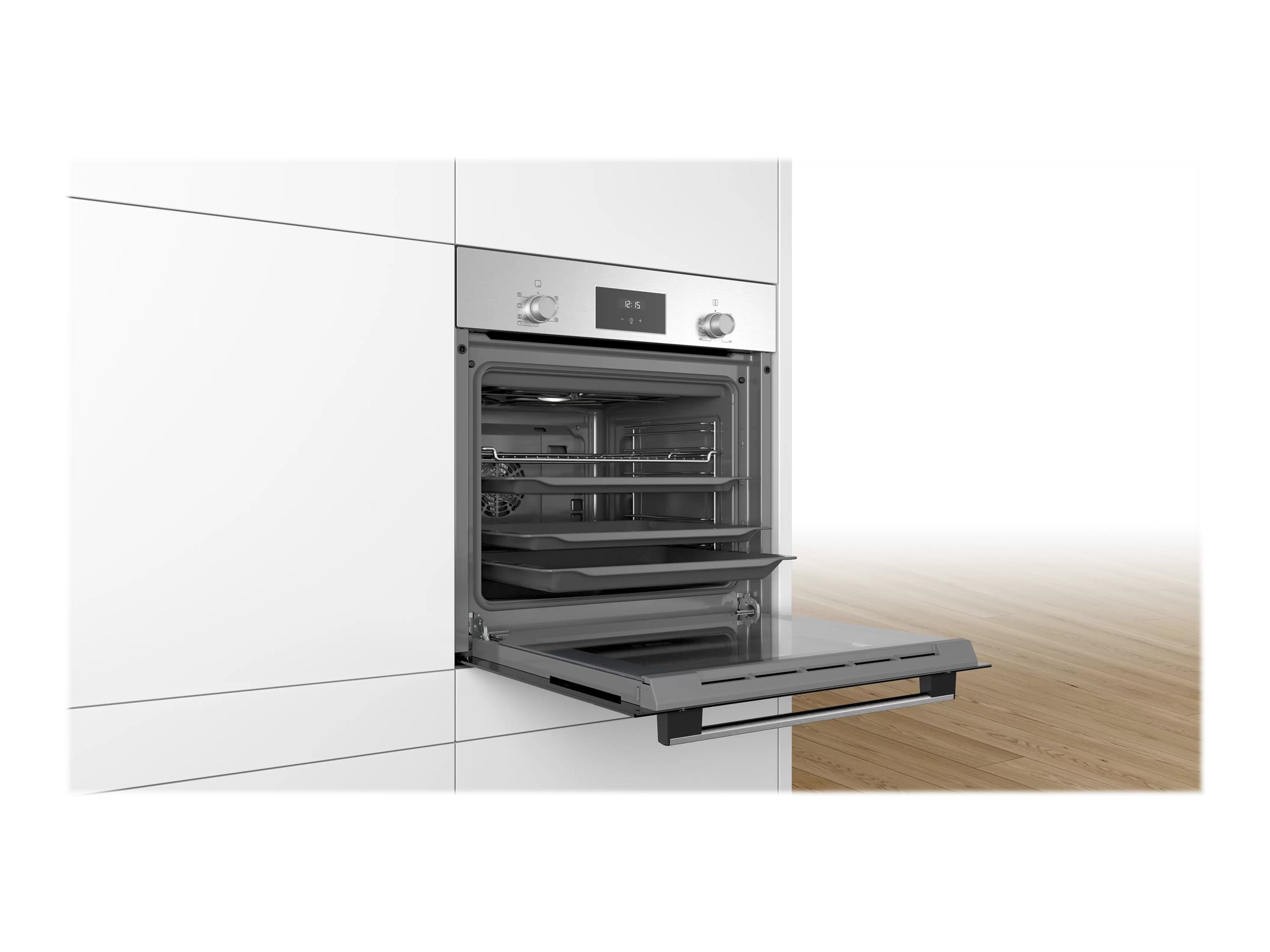 Bosch | Oven | HBF113BR1S | 66 L | Multifunctional | Manual | Electronic | Steam function | Convection | Height 59.5 cm | Width 59.4 cm | Stainless steel - Image 8
