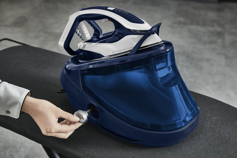 TEFAL | Steam Station | GV9812 Pro Express | 3000 W | 1.2 L | 8.1 bar | Auto power off | Vertical steam function | Calc-clean function | Blue - Image 6