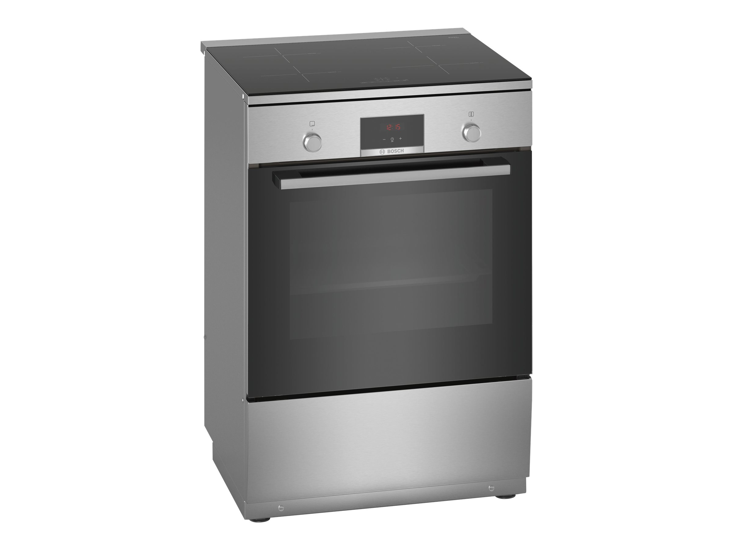 Bosch | Cooker | HLN39A050U Series 4 | Hob type Induction | Oven type Electric | Stainless Steel | Width 60 cm | Grilling | LED | Depth 60 cm | 66 L - Image 2