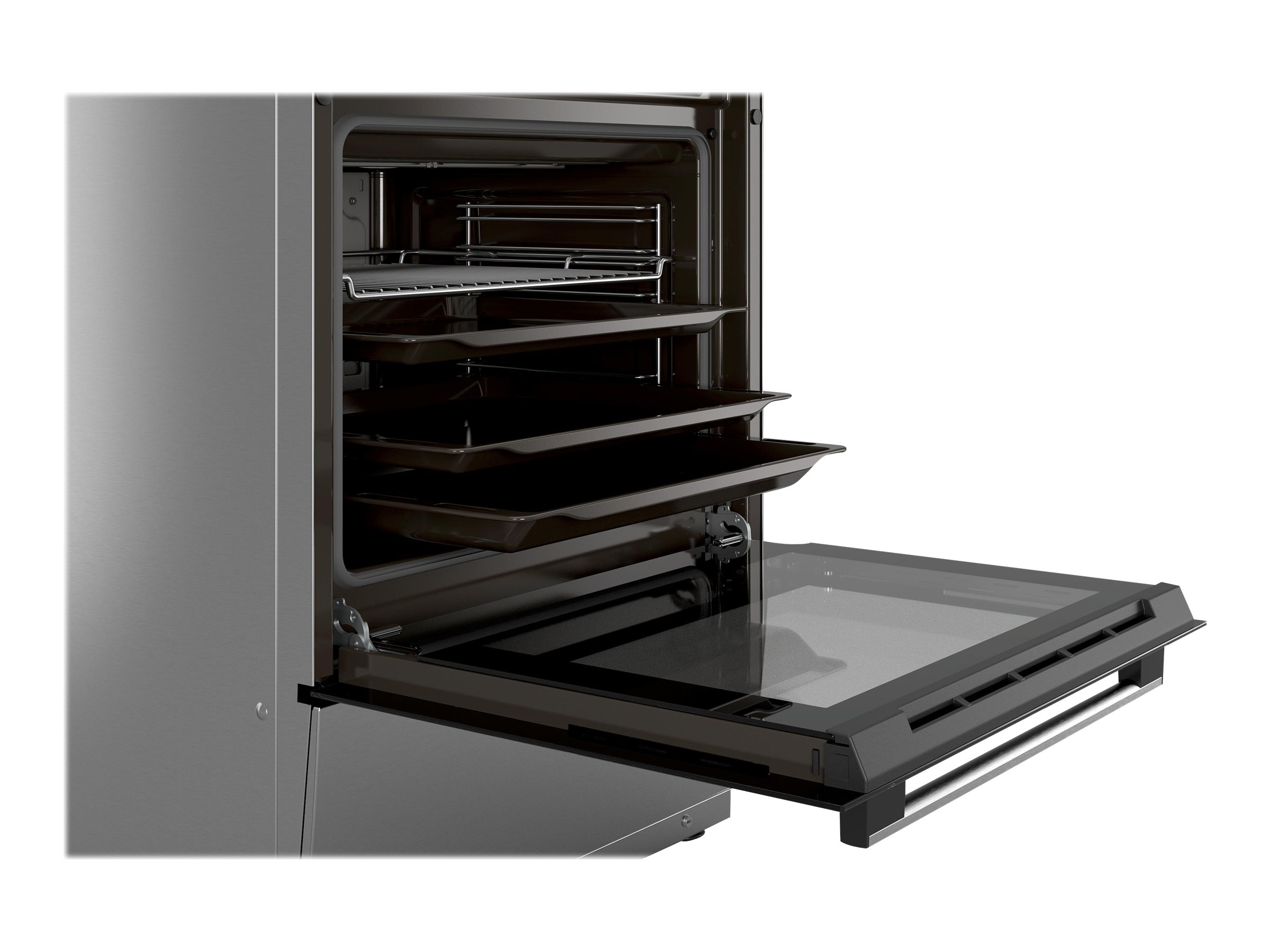 Bosch | Cooker | HLN39A050U Series 4 | Hob type Induction | Oven type Electric | Stainless Steel | Width 60 cm | Grilling | LED | Depth 60 cm | 66 L - Image 6