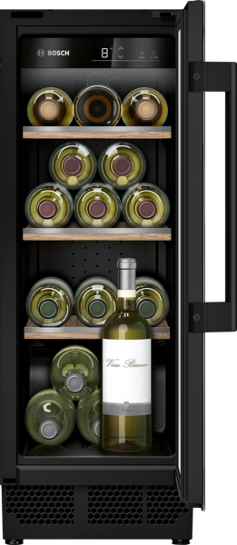 Bosch | Wine Cooler | KUW20VHF0 Series 6, | Energy efficiency class F | Built-in | Bottles capacity 21 | Black
