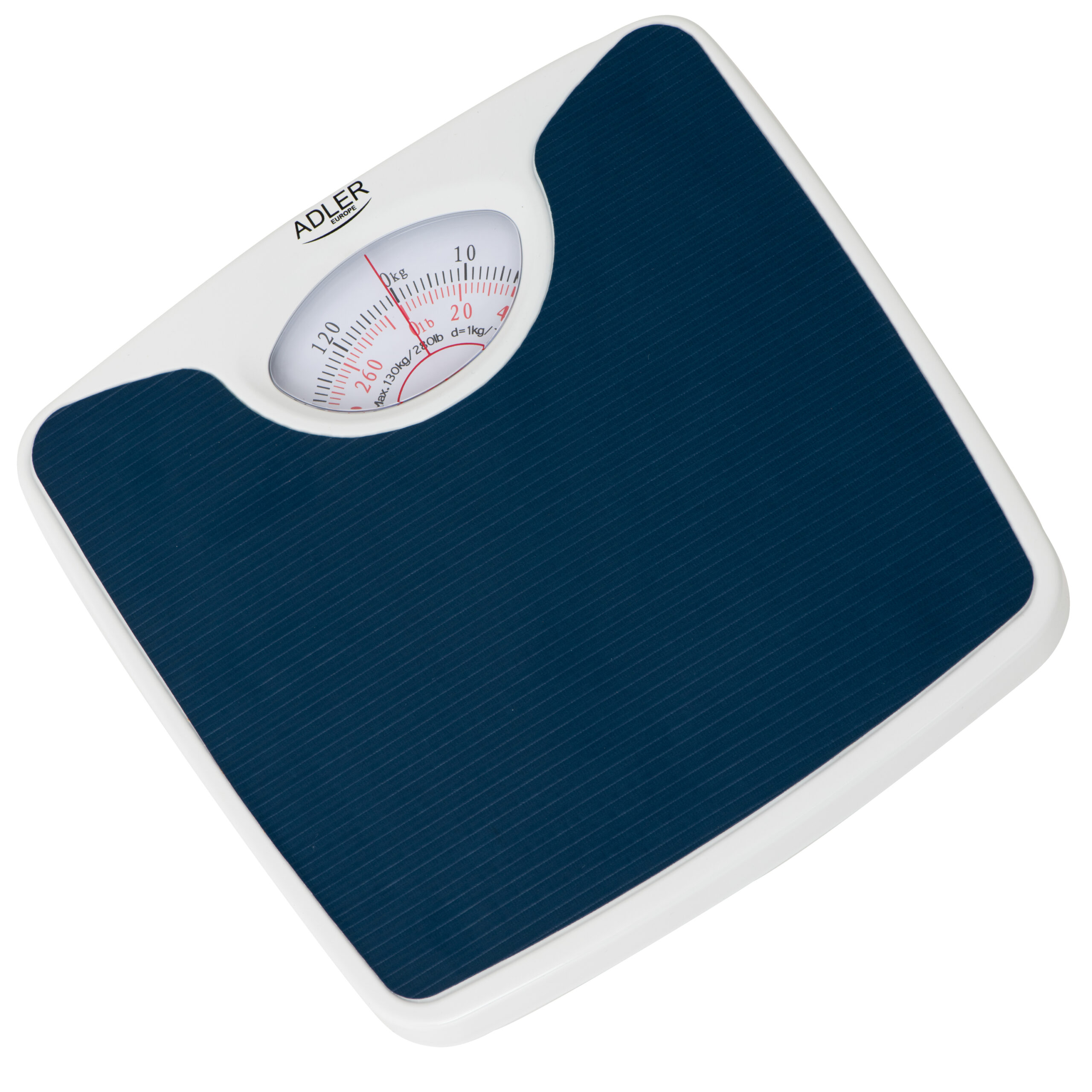 Adler | Mechanical bathroom scale | AD 8151b | Maximum weight (capacity) 130 kg | Accuracy 1000 g | Blue/White - Image 3