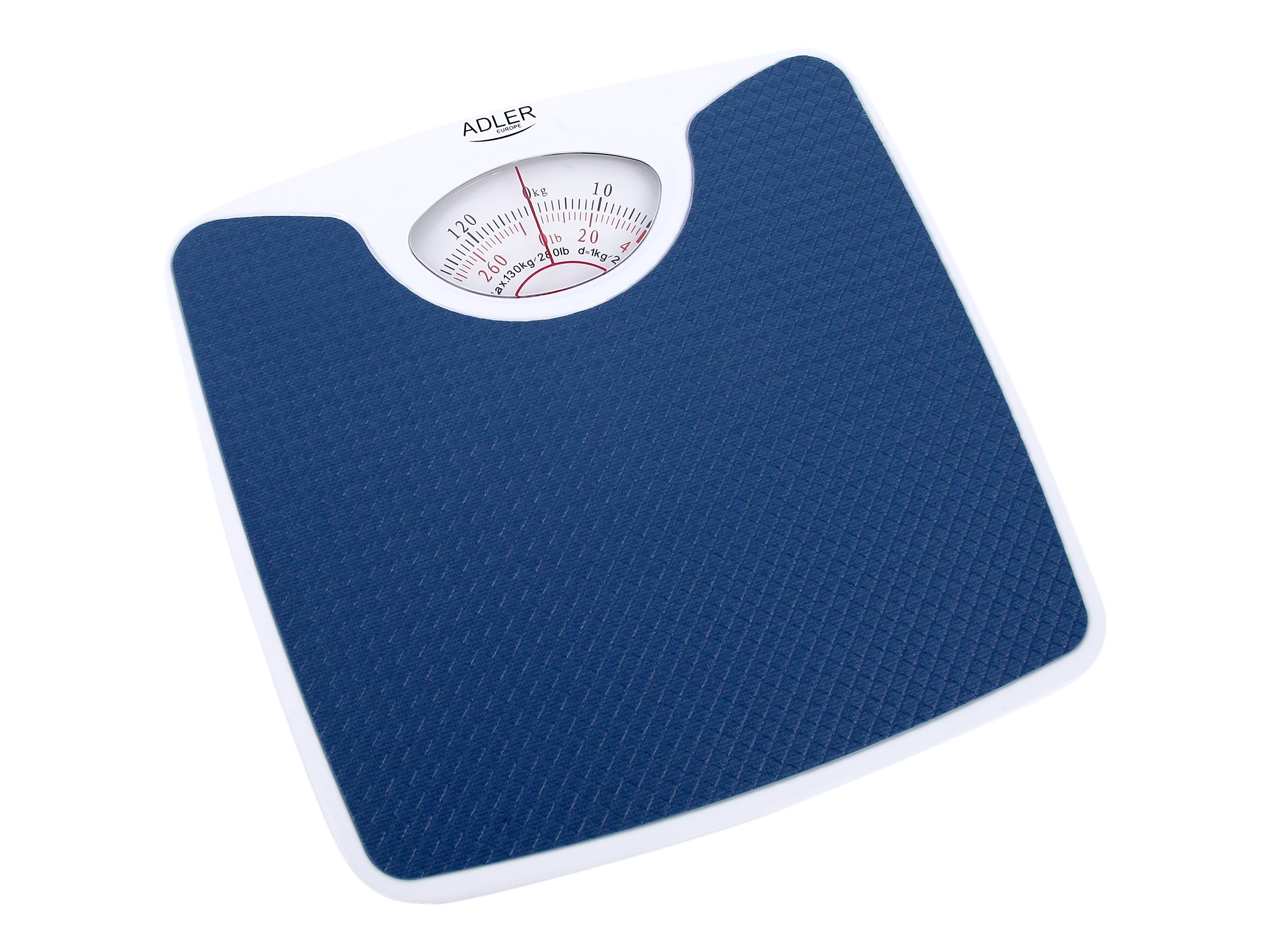 Adler | Mechanical bathroom scale | AD 8151b | Maximum weight (capacity) 130 kg | Accuracy 1000 g | Blue/White - Image 4