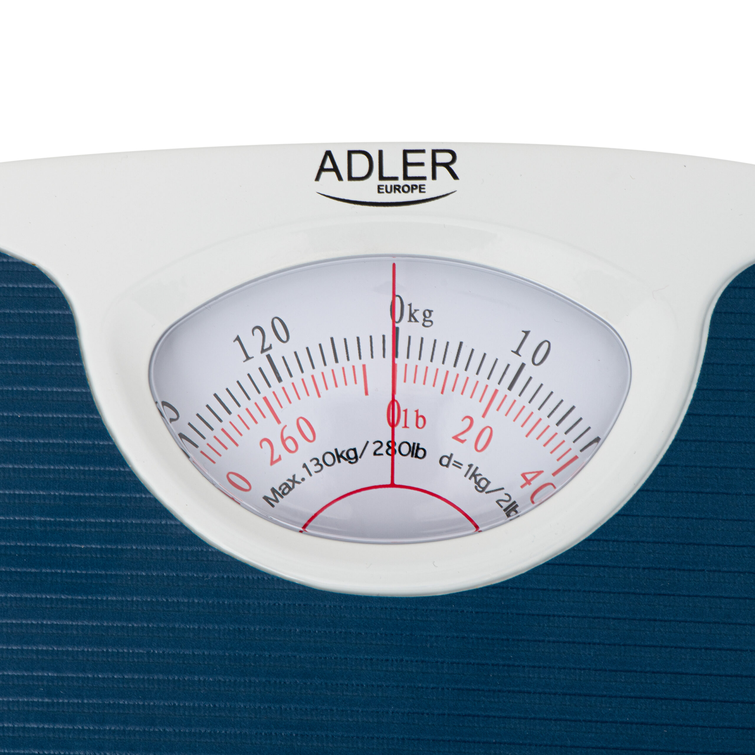 Adler | Mechanical bathroom scale | AD 8151b | Maximum weight (capacity) 130 kg | Accuracy 1000 g | Blue/White - Image 5