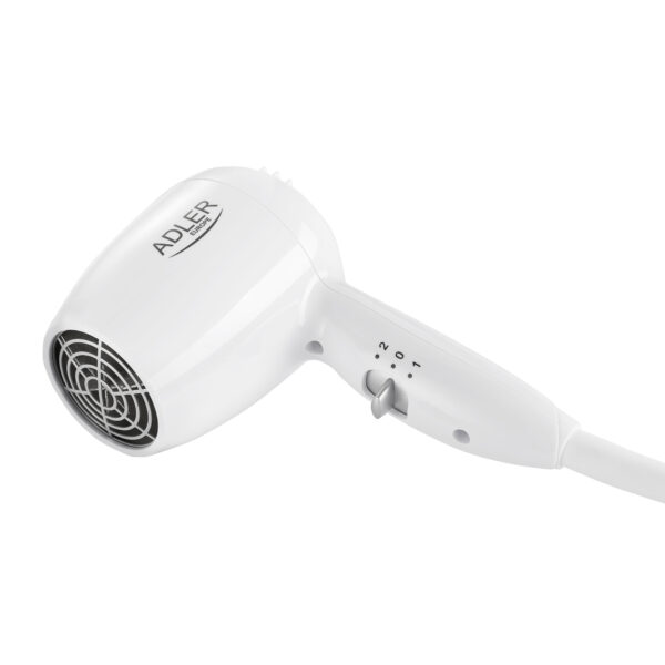Adler | Hair dryer for hotel and swimming pool | AD 2252 | 1600 W | Number of temperature settings 2 | White