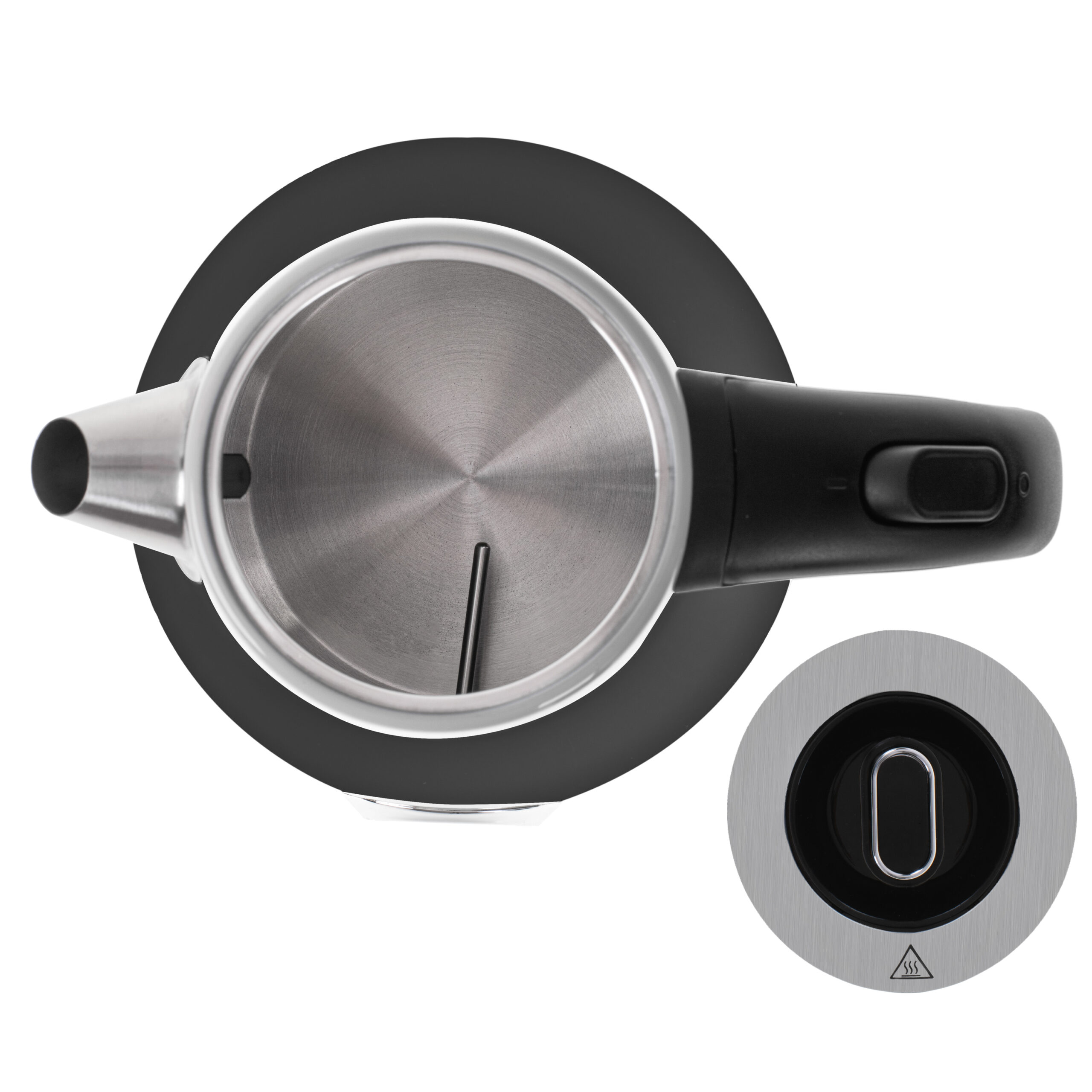 Camry | Kettle with a thermometer | CR 1344 | Electric | 2200 W | 1.7 L | Stainless steel | 360° rotational base | Black - Image 6