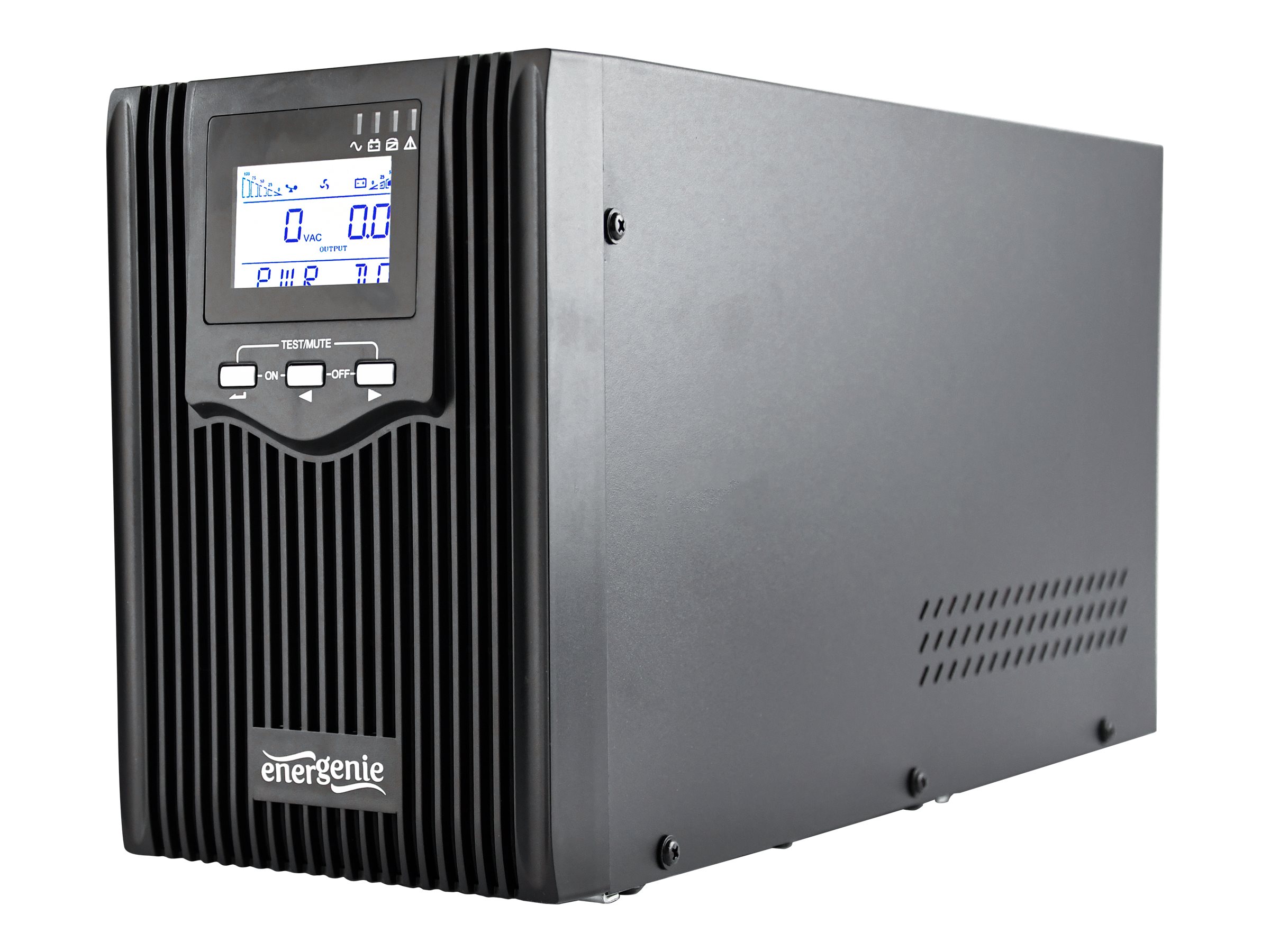 EnerGenie | Pure sine wave UPS with LCD display and USB, 2 x Schuko + 3 x C13 outputs | EG-UPS-PS2000-02 | 2000 VA | 1600 W - Image 2