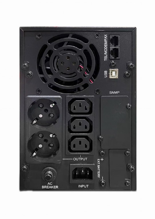 EnerGenie | Pure sine wave UPS with LCD display and USB, 2 x Schuko + 3 x C13 outputs | EG-UPS-PS2000-02 | 2000 VA | 1600 W - Image 3