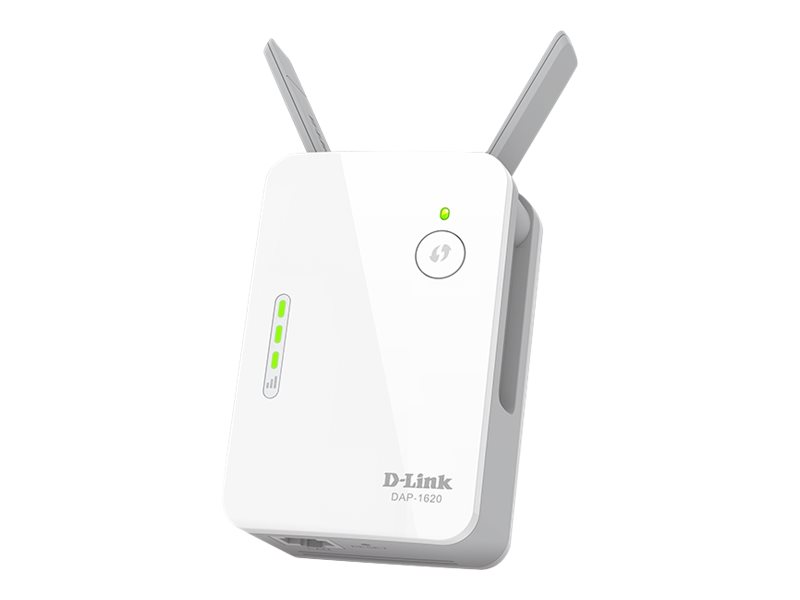 D-Link | AC1300 Wi-Fi Range Extender | DAP-1620 | 802.11ac | Mesh Support No | 400+867 Mbit/s | 10/100/1000 Mbit/s | Ethernet LAN (RJ-45) ports 1 | No mobile broadband | MU-MiMO No | Antenna type External - Image 9
