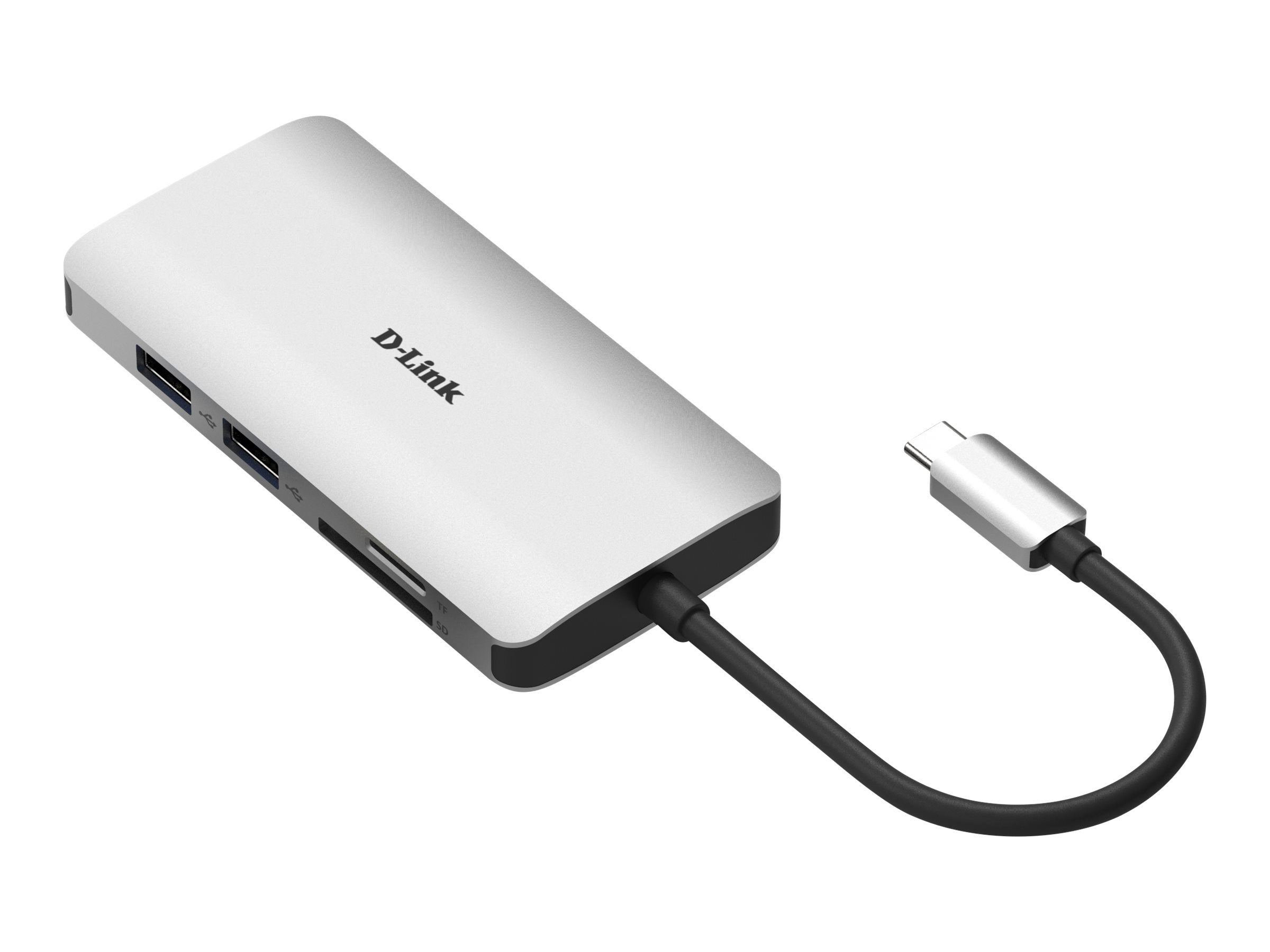 D-Link | 8-in-1 USB-C Hub with HDMI/Ethernet/Card Reader/Power Delivery | DUB-M810 | USB hub | USB Type-C - Image 2