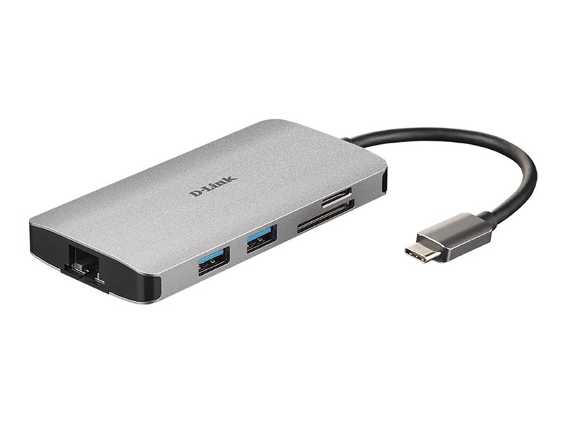 D-Link | 8-in-1 USB-C Hub with HDMI/Ethernet/Card Reader/Power Delivery | DUB-M810 | USB hub | USB Type-C - Image 6