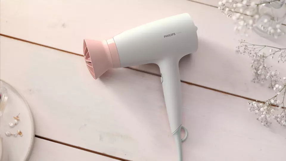 Philips | Hair Dryer | BHD300/00 3000 Series | 1600 W | White/Pink - Image 5
