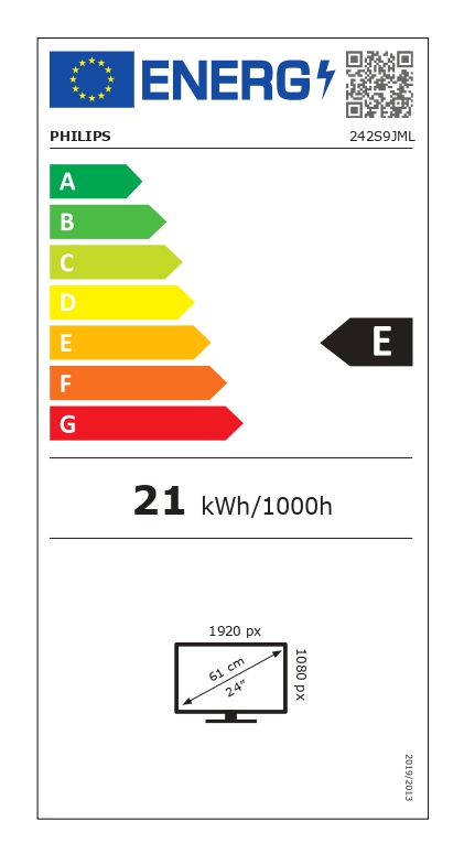 Philips | LCD Monitor | 242S9JML/00 | 23.8 " | VA | FHD | 16:9 | 75 Hz | 4 ms | 1920 x 1080 | 300 cd/m² | HDMI ports quantity 1 - Image 19