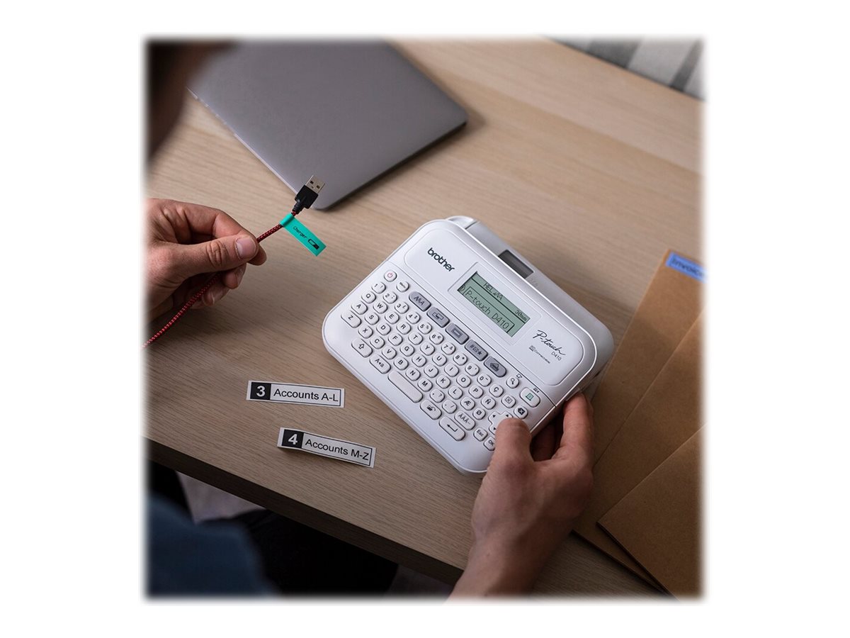 Brother PT-D410 | Mono | Thermal | Label Printer | White - Image 10