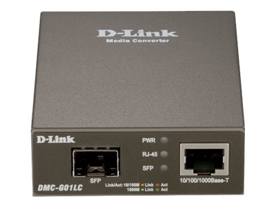 D-Link | 1000BaseT to SFP Standalone Media Converter | DMC-G01LC | Gigabit SFP port | 10/100/1000 Mbps port - Image 2