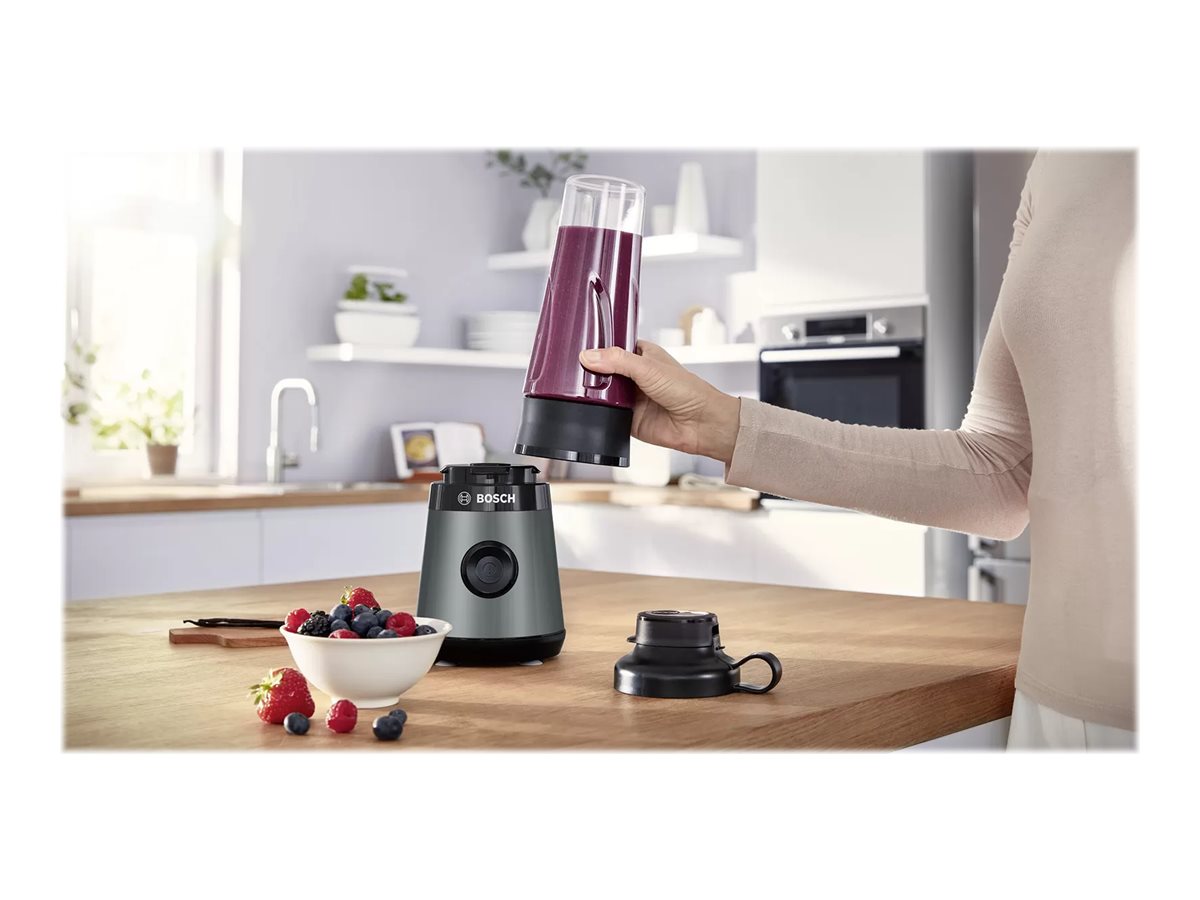 Bosch | VitaPower ToGo Smoothie Maker | MMB2111S | Tabletop | 450 W | Jar material Tritan | Jar capacity 0.6 L | Ice crushing | Silver - Image 7