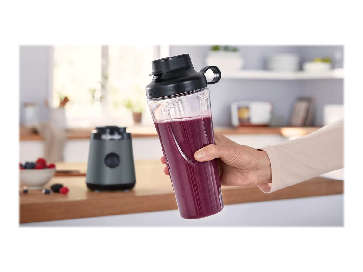 Bosch | VitaPower ToGo Smoothie Maker | MMB2111S | Tabletop | 450 W | Jar material Tritan | Jar capacity 0.6 L | Ice crushing | Silver - Image 12
