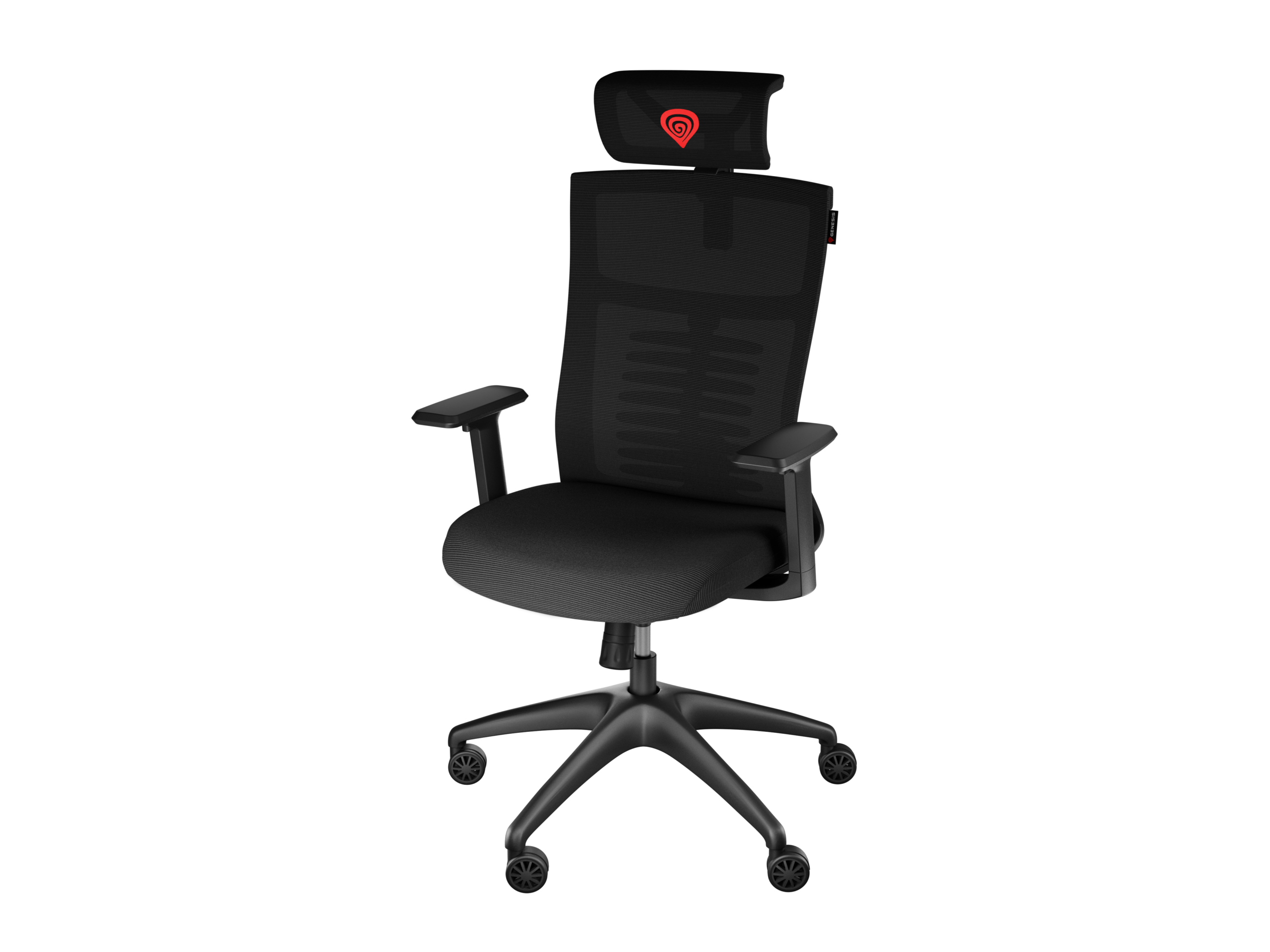 Genesis Ergonomic Chair Astat 200 Base material Nylon; Castors material: Nylon with CareGlide coating | Black - Image 3