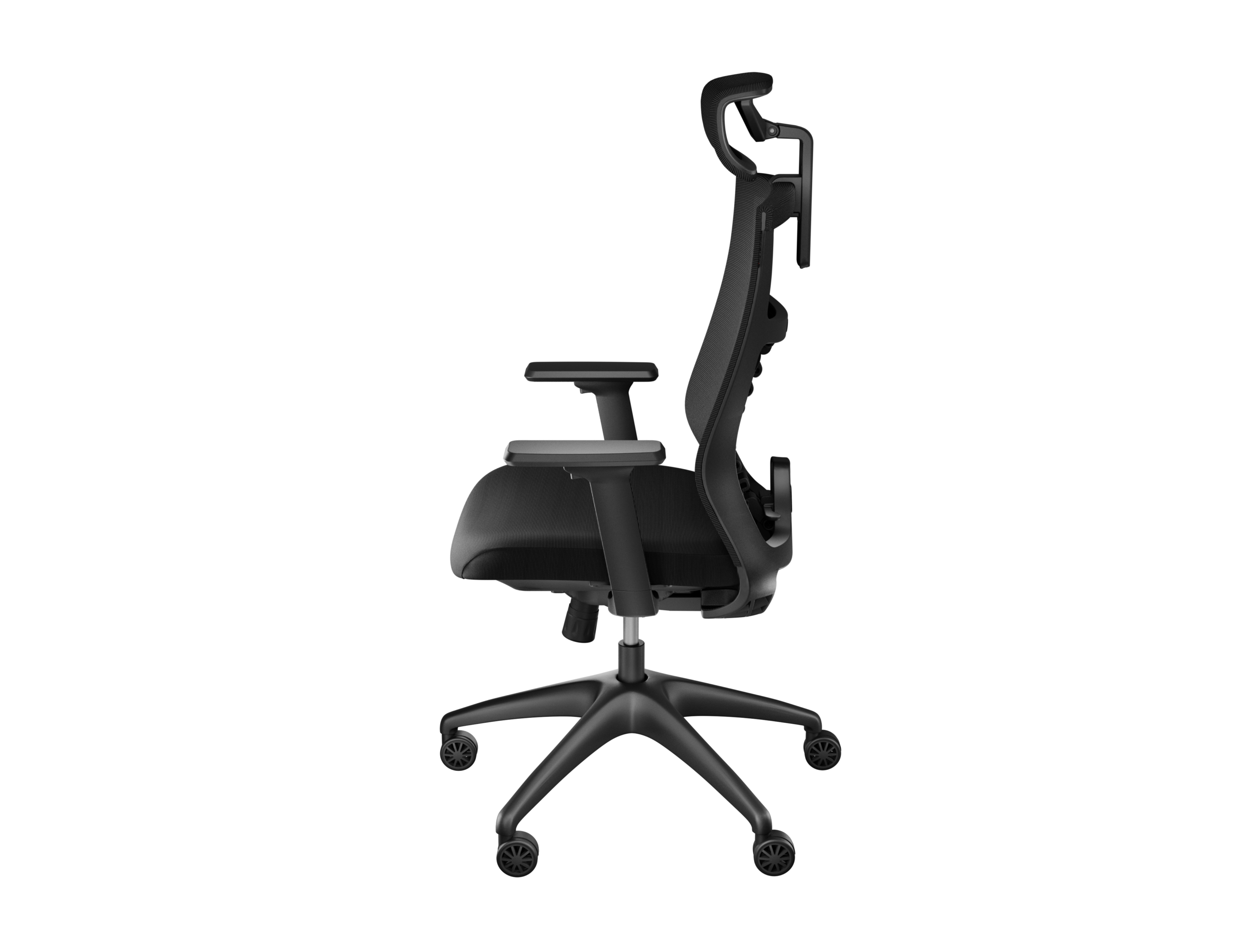 Genesis Ergonomic Chair Astat 200 Base material Nylon; Castors material: Nylon with CareGlide coating | Black - Image 4