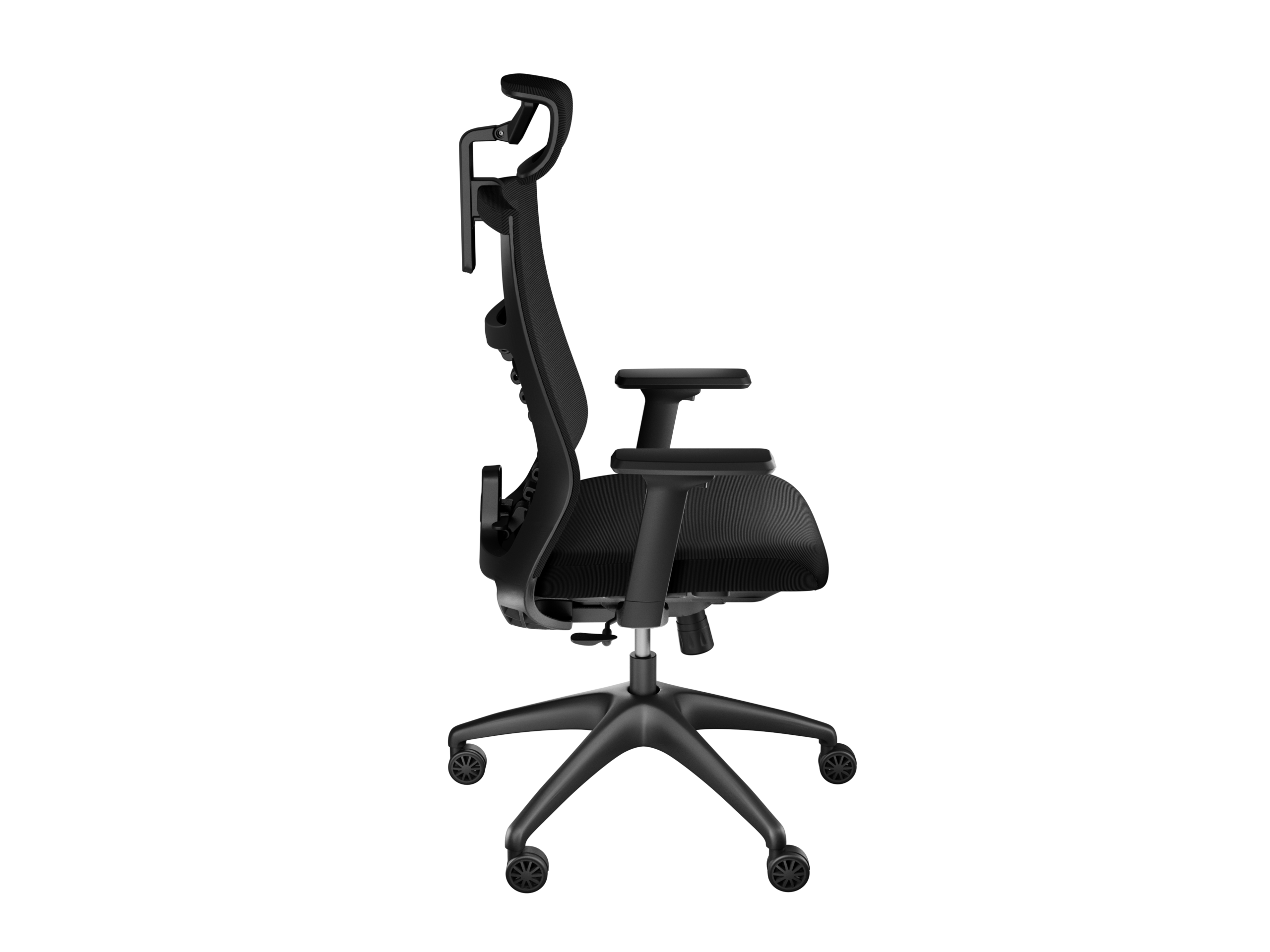 Genesis Ergonomic Chair Astat 200 Base material Nylon; Castors material: Nylon with CareGlide coating | Black - Image 6