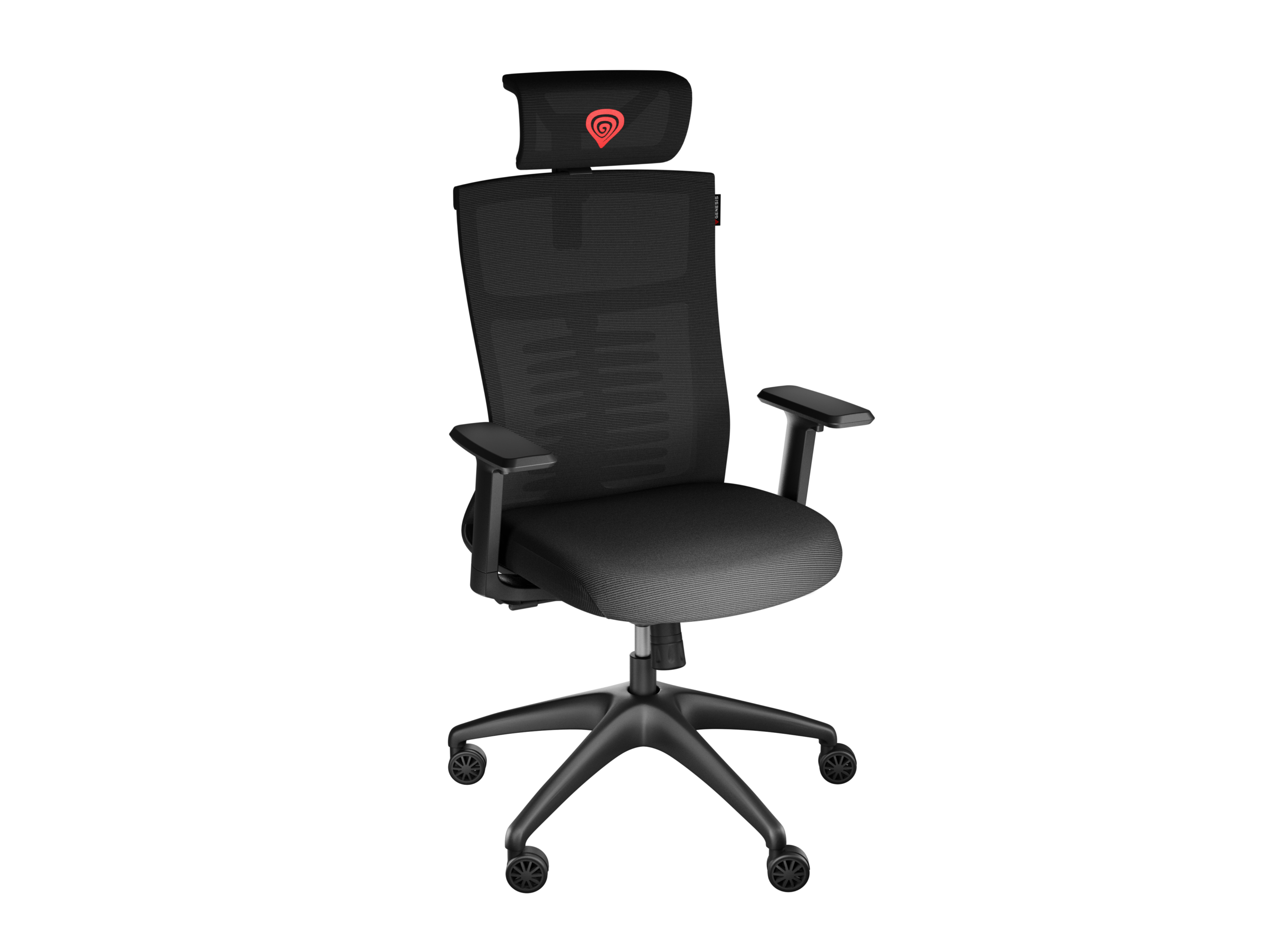 Genesis Ergonomic Chair Astat 200 Base material Nylon; Castors material: Nylon with CareGlide coating | Black - Image 7