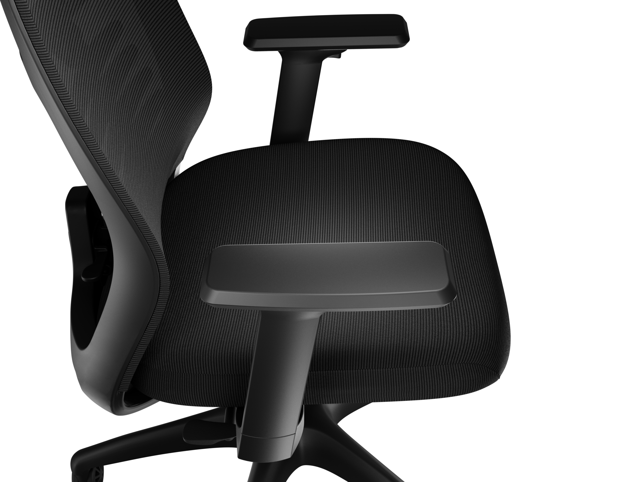 Genesis Ergonomic Chair Astat 200 Base material Nylon; Castors material: Nylon with CareGlide coating | Black - Image 9