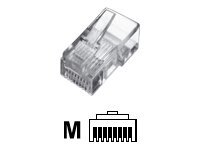 A-MO 8/8 SR | Modular Plug, for stranded Round Cable, 8P8C unshielded, CAT 5e, RJ45 - Image 2