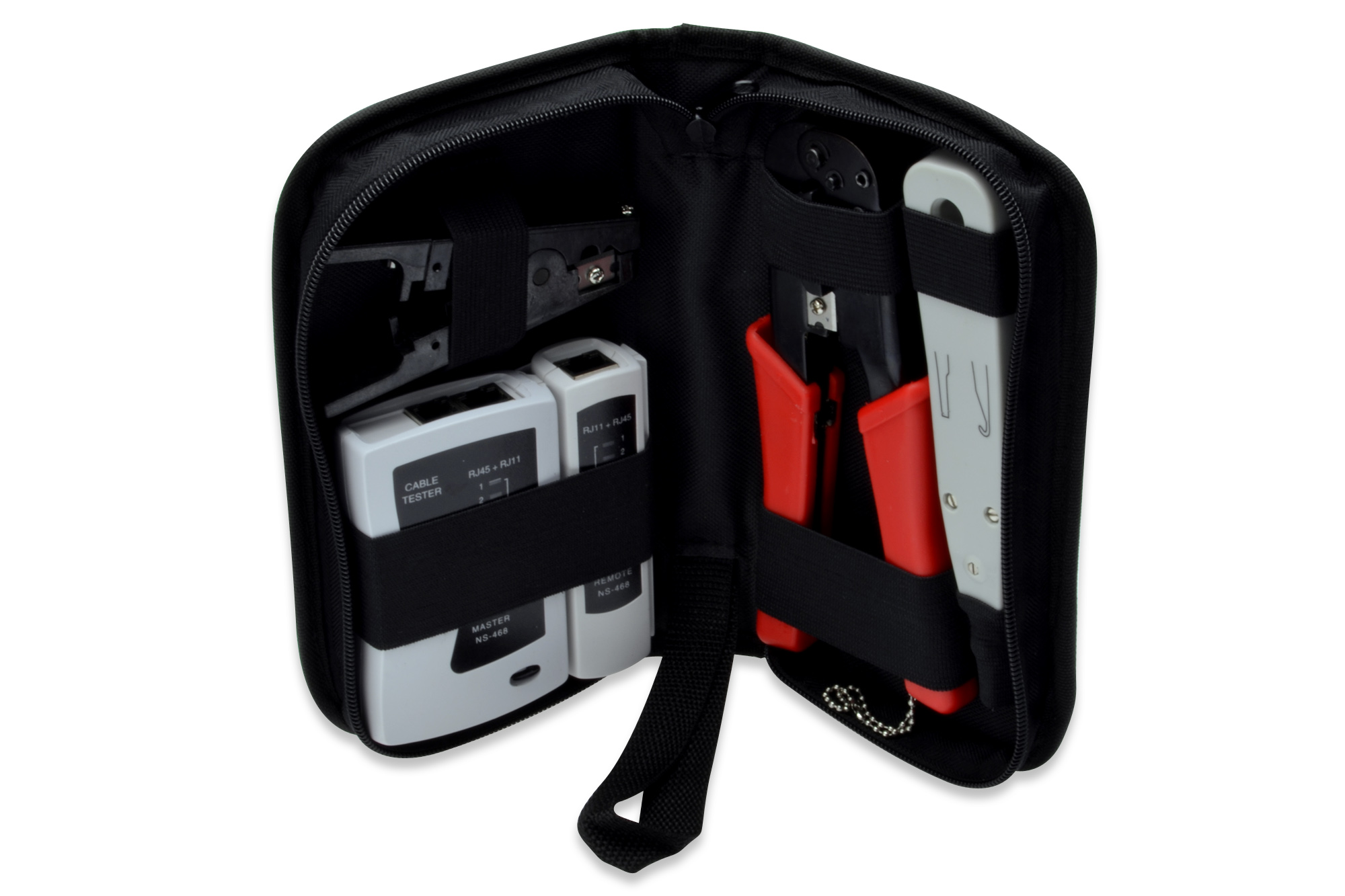 Digitus | Network Tool Set, LAN Tester, Crimping Tool, Cut and Stripping Tool, Punch Down Tool | Tool kit - Image 4