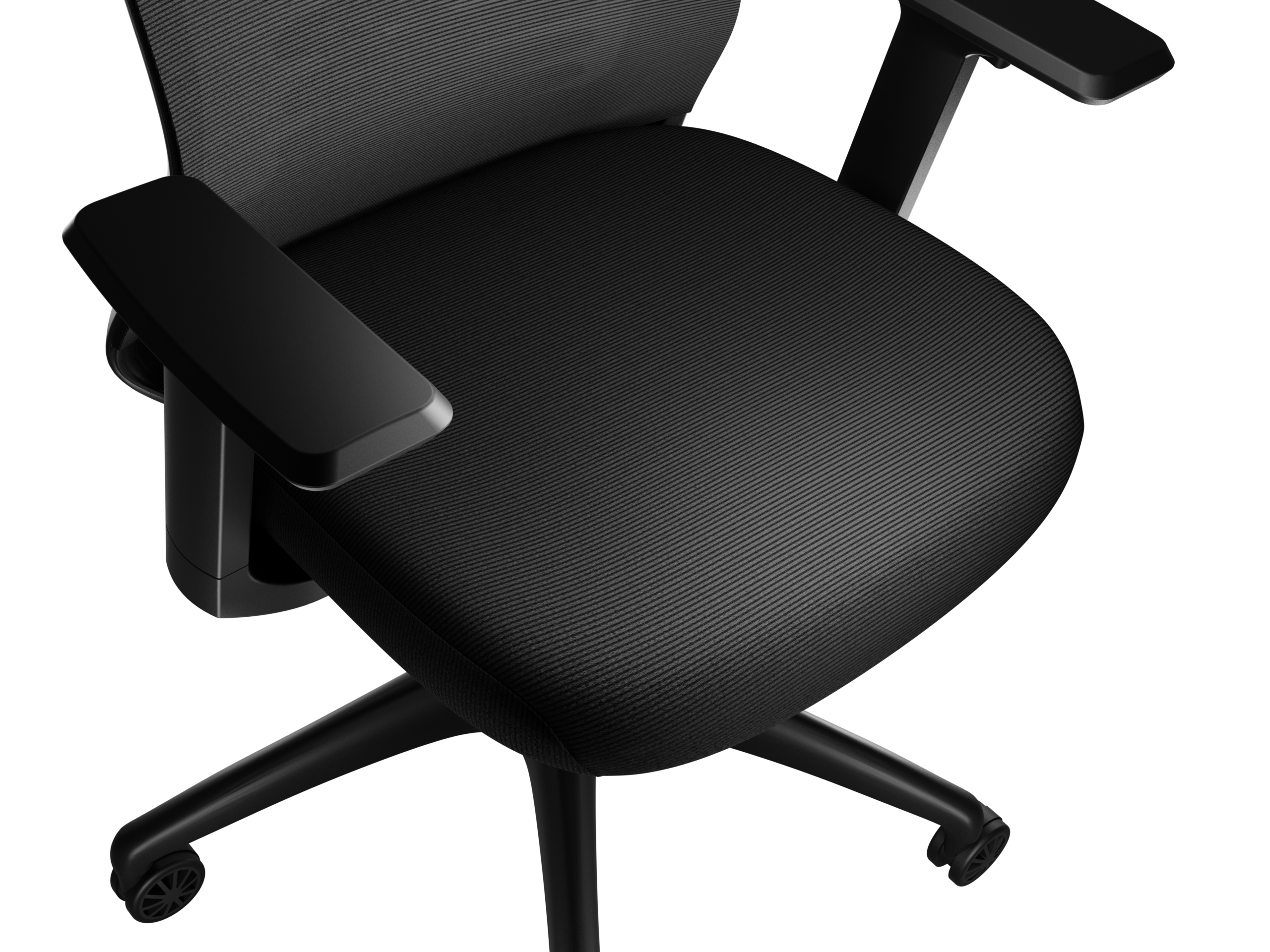 Genesis Ergonomic Chair Astat 200 Base material Nylon; Castors material: Nylon with CareGlide coating | Black - Image 12