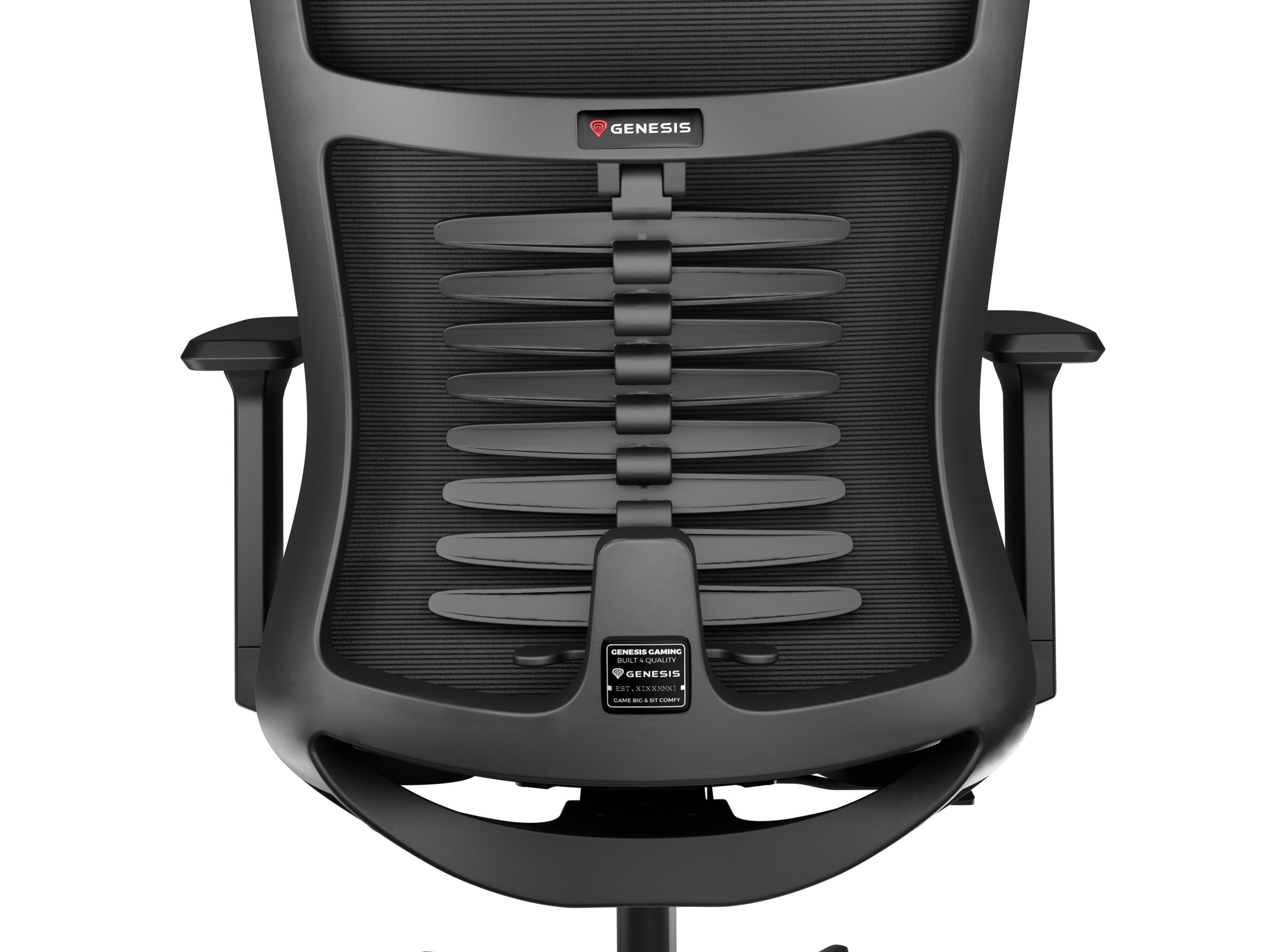 Genesis Ergonomic Chair Astat 200 Base material Nylon; Castors material: Nylon with CareGlide coating | Black - Image 14