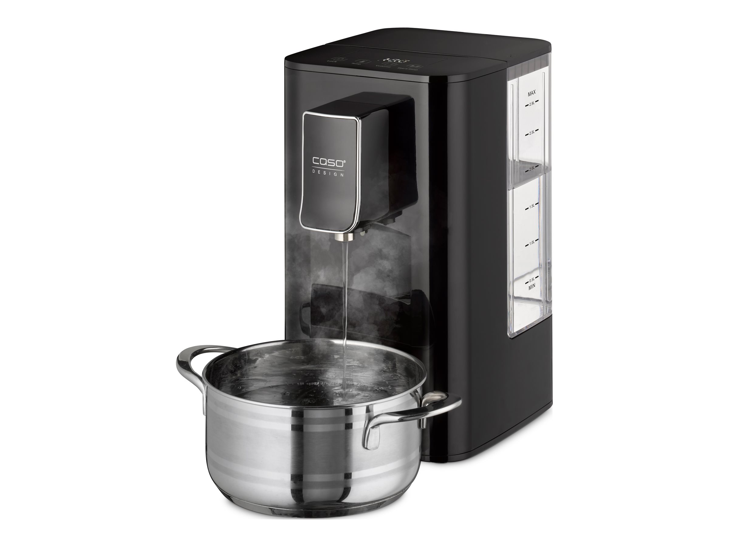 Caso | Turbo hot water dispenser | HW 550 | Water Dispenser | 2600 W | 2.9 L | Plastic/Stainless Steel | Black - Image 3