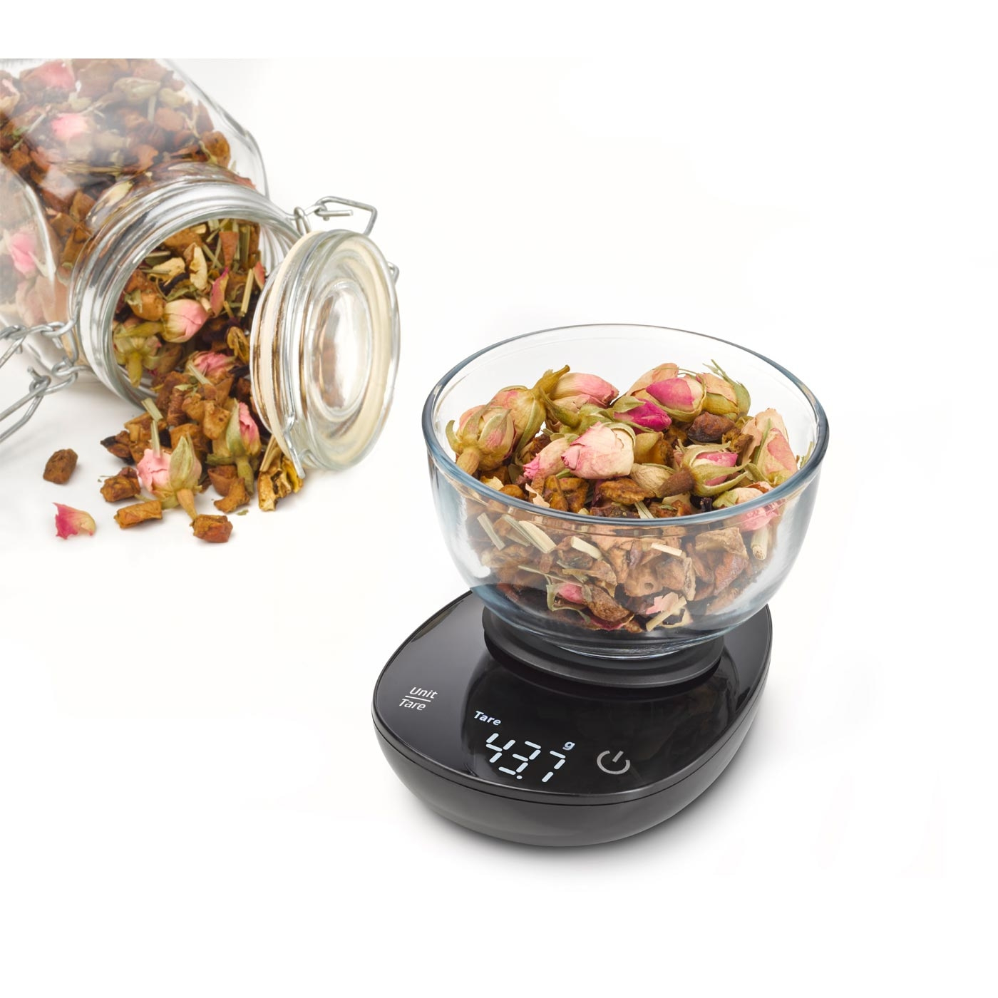 Caso | Precision Weighing Scale | FinoCompact | Maximum weight (capacity) 0.5 kg | Graduation 1 g | Display type LED | Black/Stainless Steel - Image 6