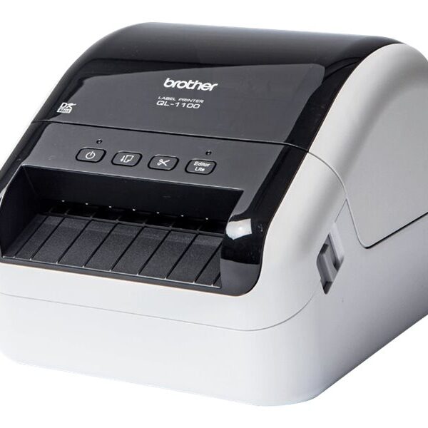 Brother QL-1100C | Thermal | Label Printer | Glossy Black/White
