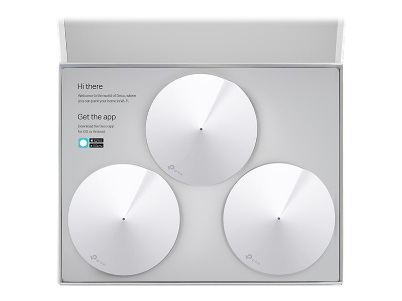 AC1300 Whole Home Mesh Wi-Fi System | Deco M5 (3-pack) | 802.11ac | 867+400 Mbit/s | 10/100/1000 Mbit/s | Ethernet LAN (RJ-45) ports 2 | Mesh Support Yes | MU-MiMO Yes | No mobile broadband | Antenna type 4xInternal per Deco uni - Image 20