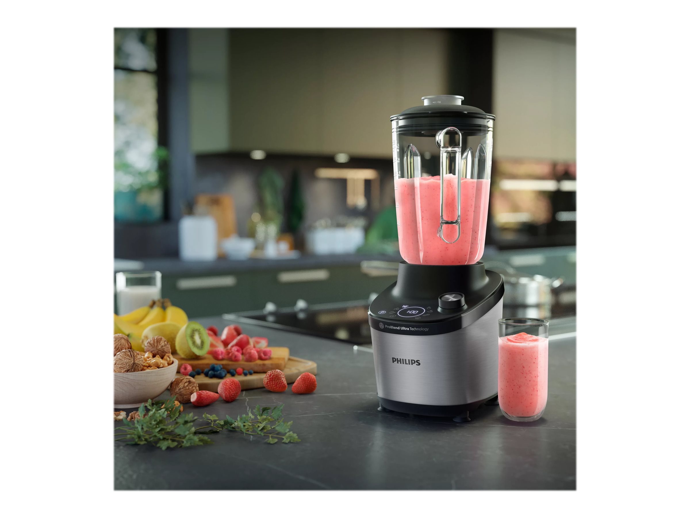 Philips | High Speed Blender | HR3760/10 7000 Series | Tabletop | 1500 W | Jar material Glass | Jar capacity 2 L | Ice crushing | Metal/Black - Image 11