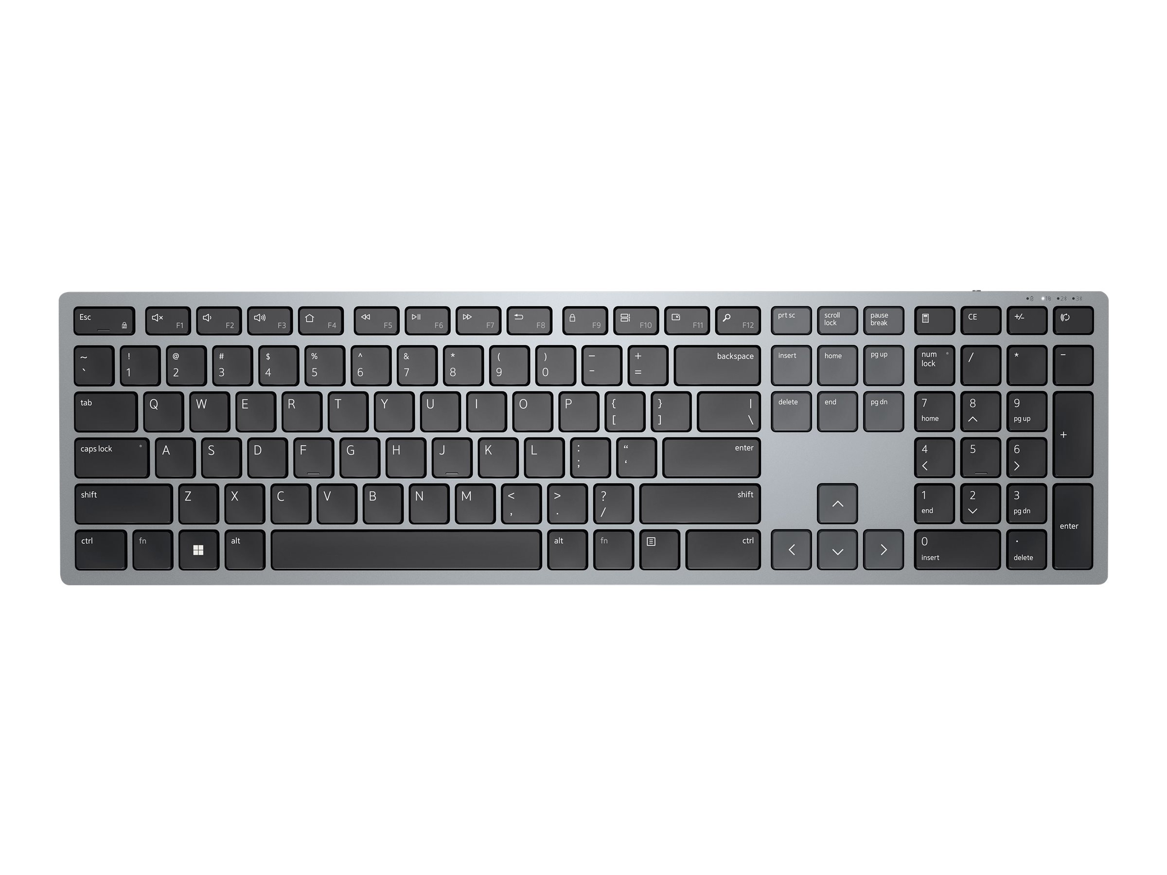 Dell | Keyboard | KB700 | Keyboard | Wireless | Russian | Titan Gray | 2.4 GHz, Bluetooth 5.0 - Image 2