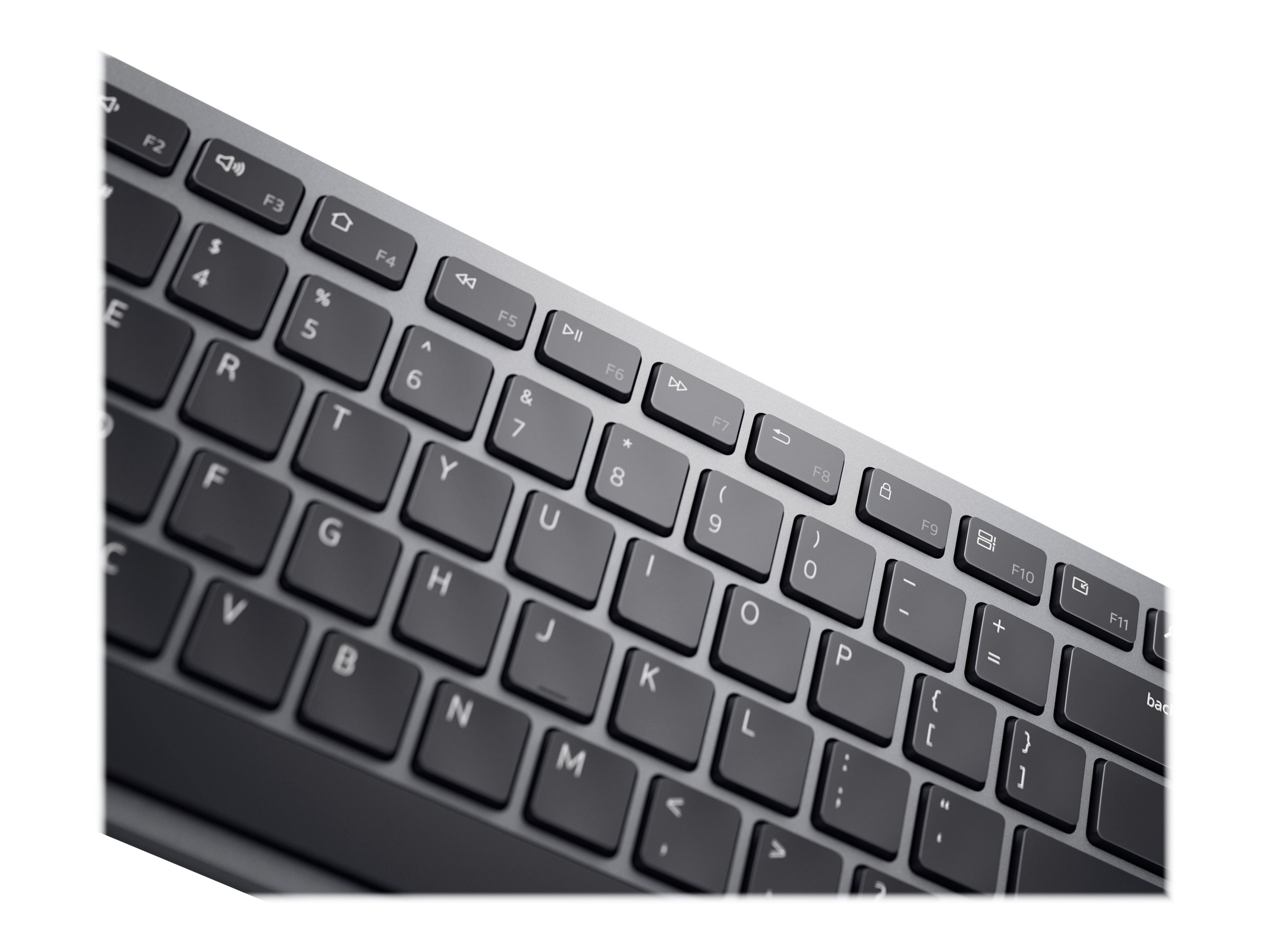 Dell | Keyboard | KB700 | Keyboard | Wireless | Russian | Titan Gray | 2.4 GHz, Bluetooth 5.0 - Image 9