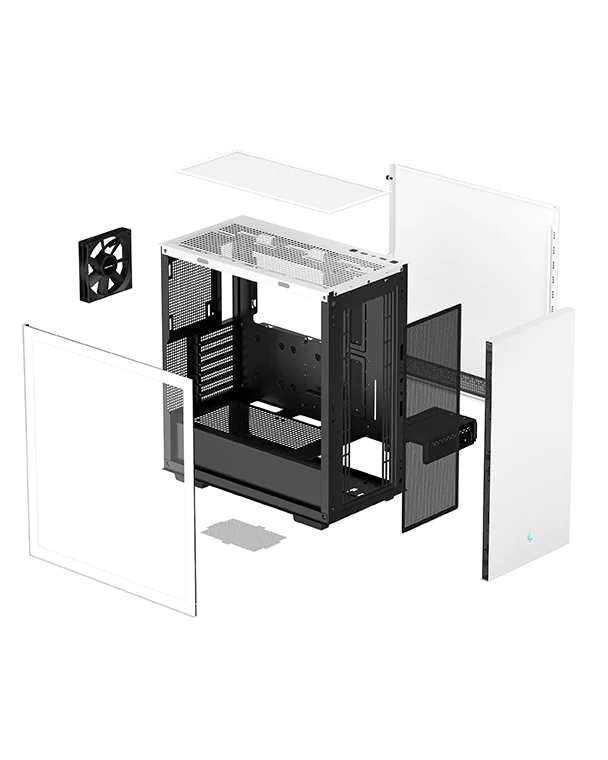 Deepcool | MID TOWER CASE | CH510 | Side window | White | Mid-Tower | Power supply included No | ATX PS2 - Image 5