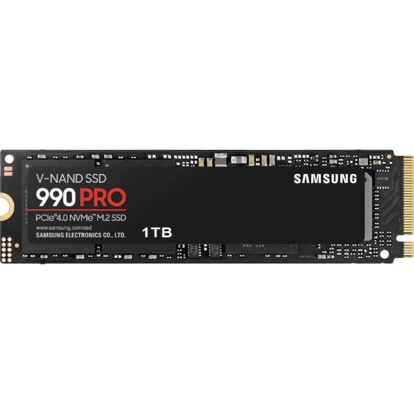 Samsung | 990 PRO | 1000 GB | SSD form factor M.2 2280 | Solid-state drive interface PCIe Gen4x4 | Read speed 7450 MB/s | Write speed 6900 MB/s