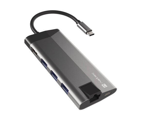 Natec | USB-C Multiport Adapter | NMP-1690 | Grey | USB Type-C | 0.15 m
