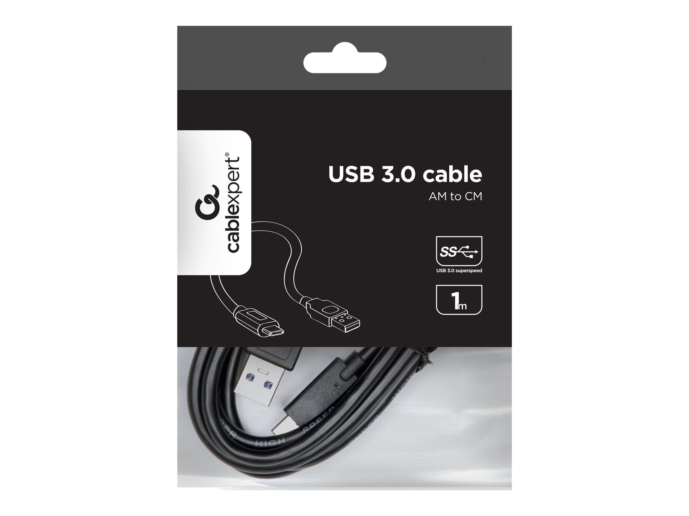 Cablexpert | 3 A | USB 3.0 AM to Type-C cable (AM/CM) | CCP-USB3-AMCM-1M | USB-A to USB-C USB 3 AM (male) | USB Type-C (male) | 600 Mbit/s - Image 8
