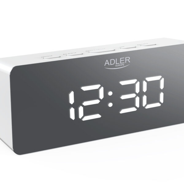 Adler | Alarm Clock | AD 1189W | Alarm function | White