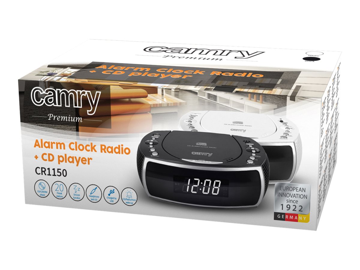 Camry | Alarm Clock | CR 1150b | Alarm function | Black - Image 12
