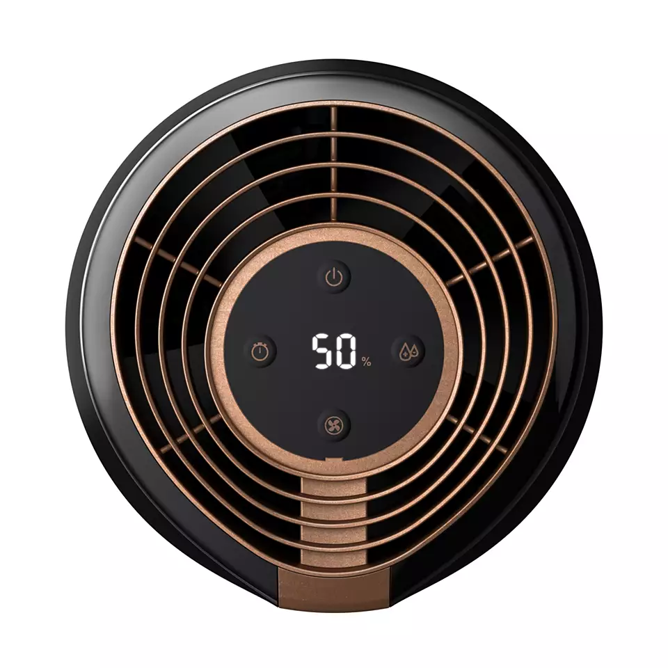 Philips | HU2718/10 | Humidifier | 17 W | Water tank capacity 2 L | Suitable for rooms up to 32 m² | NanoCloud technology | Humidification capacity 200 ml/hr | Black/Copper - Image 7