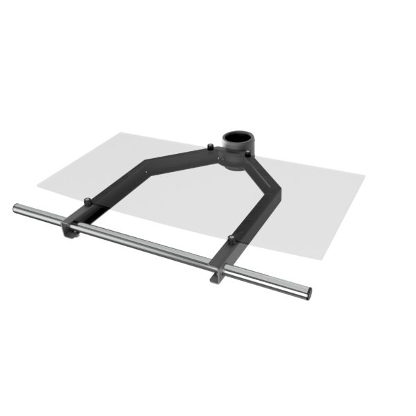 EDBAK | TRS4c-B Glass Shelf with Handle | Black